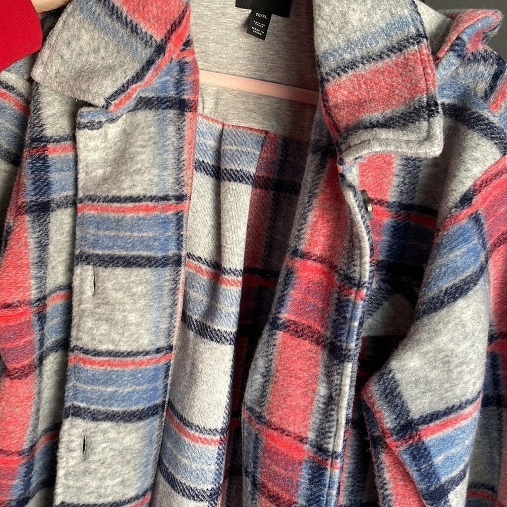 TRIBAL XL PLAID JACKET WITH REMOVABLE HOOD - Picture 12 of 14